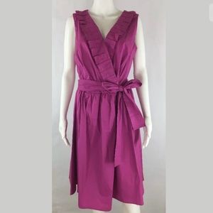 Lane Bryant Belted Dress With Ruffle Detail